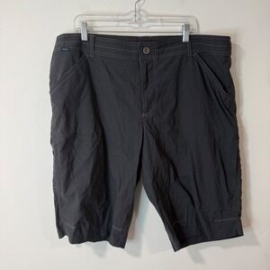 Kuhl Mens Renegade Shorts 42 Black Gray Cargo Hiking Outdoor 5121